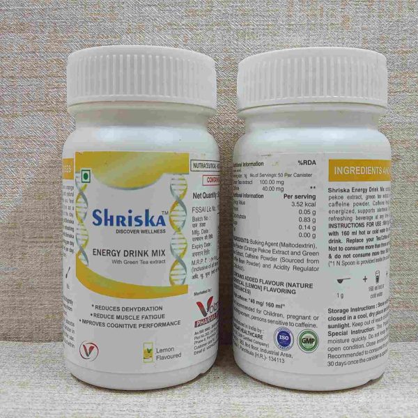 Shriska Energy Drink Mix Lemon